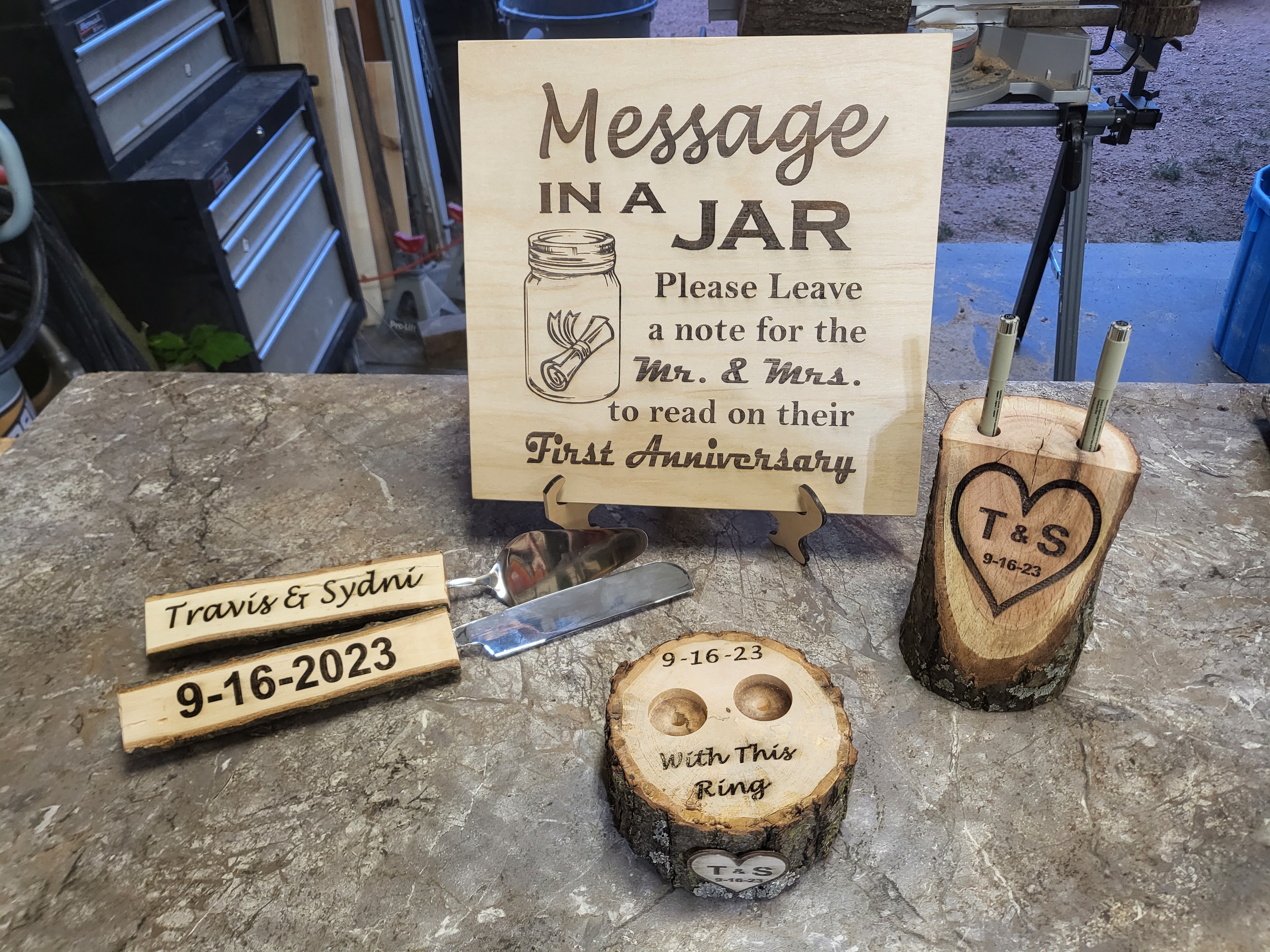 Custom Wedding Accessory Set